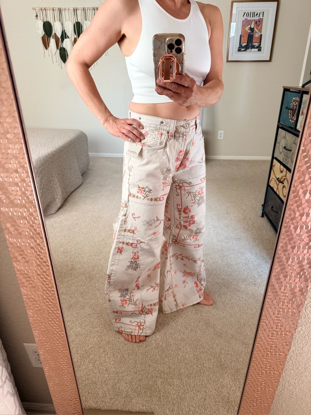 NWT We The Free Eden Slouch Floral Wide-Leg Women’s - Picture 12 of 13